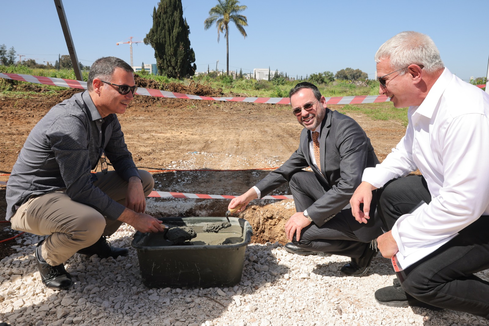 הנחת אבן הפינה למבנה החדש של המכון הרפואי הלאומי