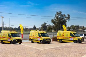 ניידות טיפול נמרץ ממוגנות ירי חדשות נחנכו בישראל בטקס מרגשצילום: דוברות מד''א