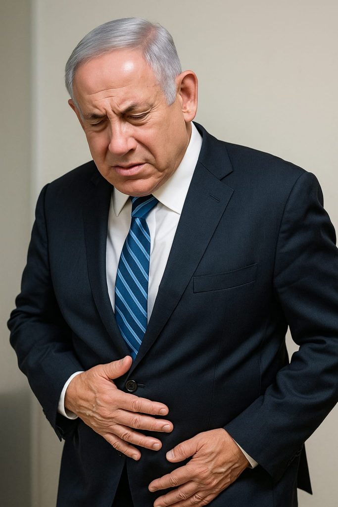 ראש הממשלה נתניהו חלה בדלקת מעיים חריפה כתוצאה ממזון מקולקל צילום: באמצעות AI
