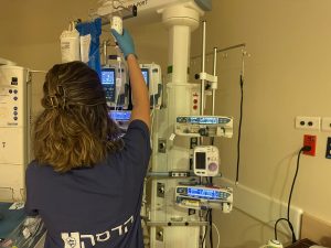 היחידה לטיפול נמרץ ילדים בהדסה עין כרם. צילום: לדוברות הדסה.